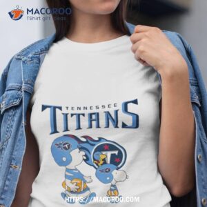 tennessee titans snoopy and charlie brown peanuts shirt tshirt