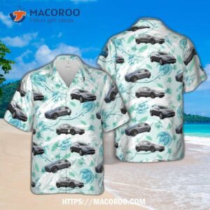 Tesla Model Y Grey Hawaiian Shirt
