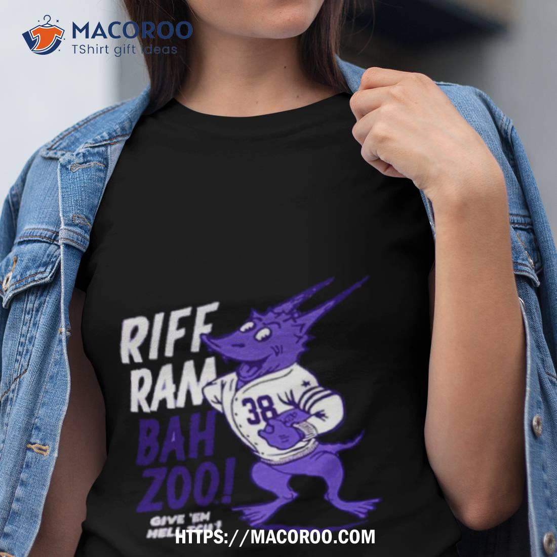 Texas Christian University Horned Frogs Football Riff Ram Bah Zoo Shirt Texas Christian University Horned Frogs Football Riff Ram Bah Zoo Shirt