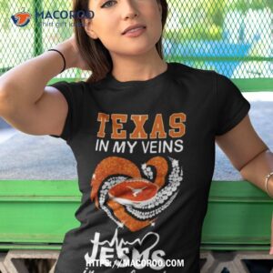 Texas In My Veins Jesus In My Heart Diamond Shirt