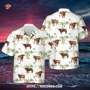 Texas Longhorn Bull Hawaiian Shirt