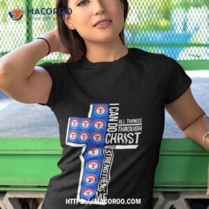 texas rangers i can do all things through christ who strengthens me shirt tshirt 1