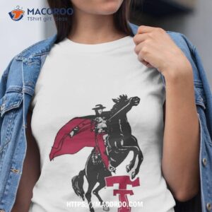 texas tech red raiders throwback masked rider shirt tshirt