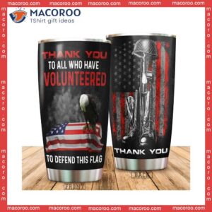 Thank You To All Who Have Volunteered Veteran Stainless Steel Tumbler