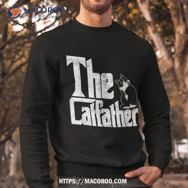 The Catfather Cat Father Mafia Whiskers Male Daddy Shirt, Cool Gift Ideas For Dad