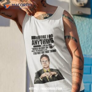 the office dwight k schrute shirt tank top 1