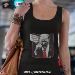 the officer tatum weather man biden how s the weather in china photo design shirt tank top 4