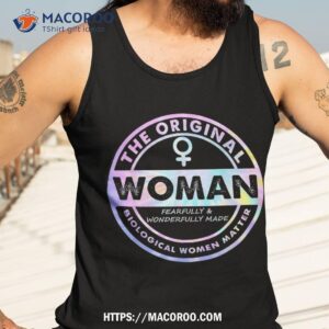 the original woman made biological matter quote shirt tank top 3