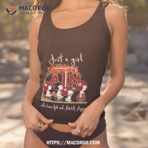 The Peanut Just A Girl Who Loves Fall And A&m Aggies Football Shirt