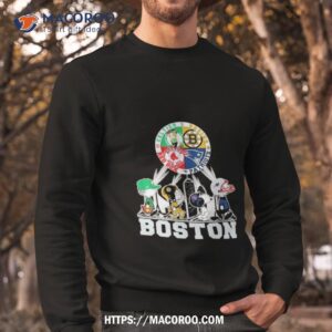 the peanuts snoopy and friends boston sport team skyline 2023 shirt sweatshirt