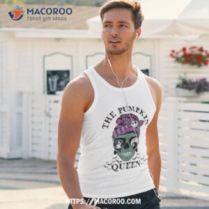 the pumpkin queen skull shirt skull pumpkin tank top