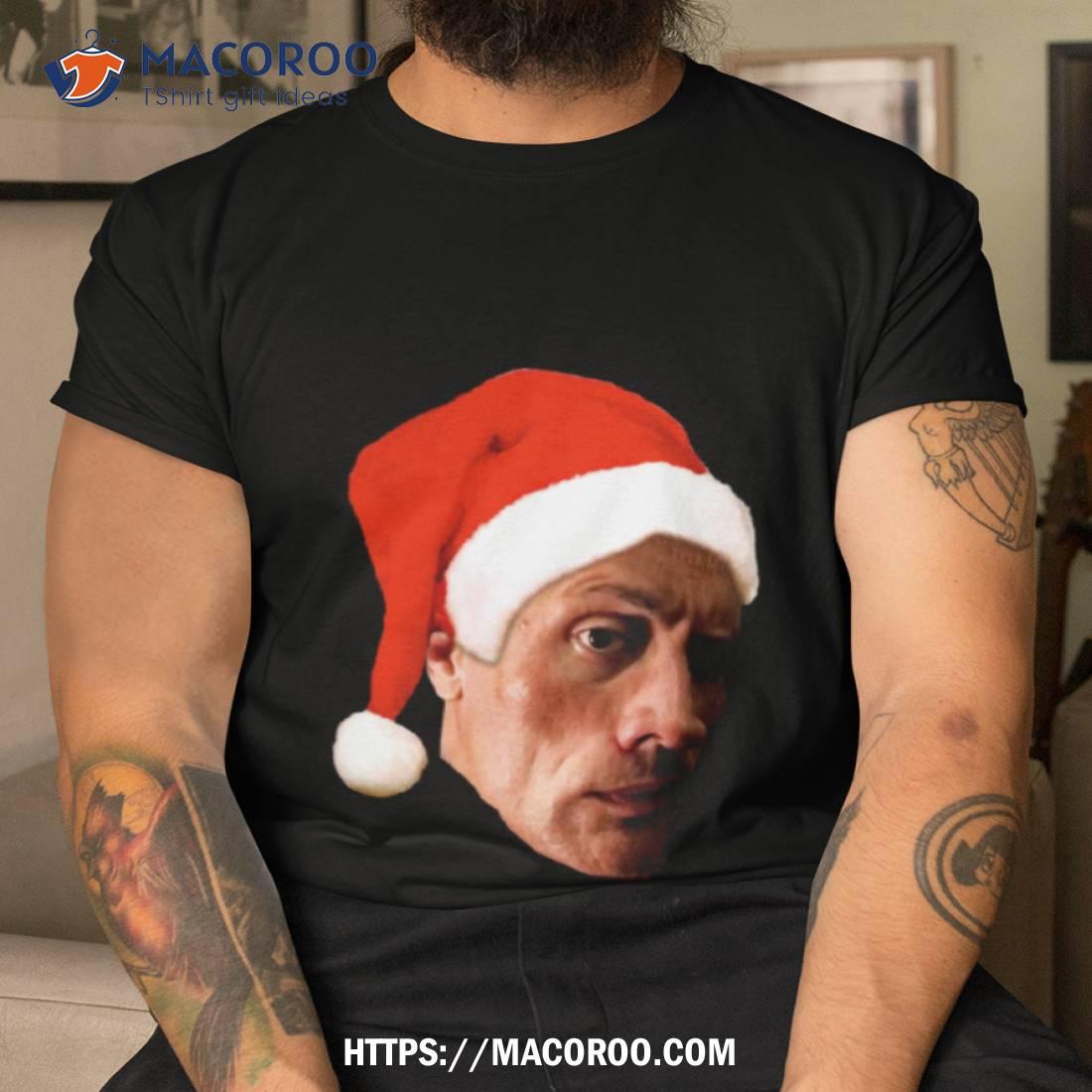 The Rock Eyebrow Raise Face Christmas Meme Shirt