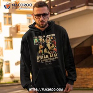 The Rock Legend 73 Brian May 60th Anniversary Shirt 1 the rock legend 73 brian may 60th anniversary shirt hoodie 2