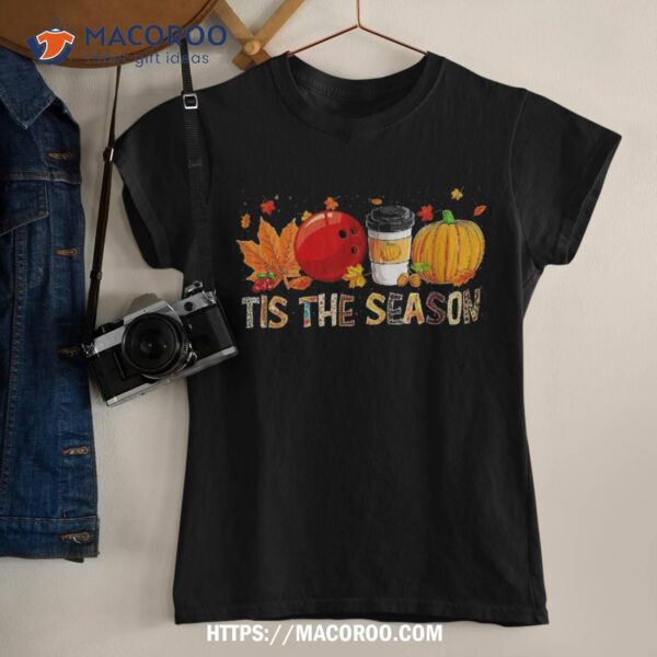 The Season Leopard Pumpkin Bowling Halloween Fall Leaf Shirt