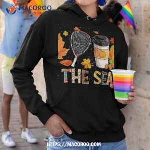 the season leopard pumpkin racquetball halloween fall leaf shirt hoodie