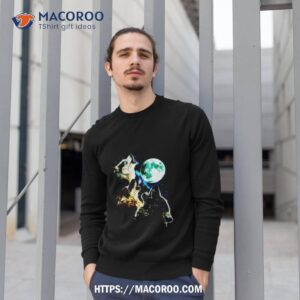 The Three Wolves Howling At The Moon Shirt 2 the three wolves howling at the moon shirt sweatshirt 1