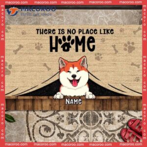 There Is No Place Like Home Front Doot Mat, Gifts For Pet Lovers, Personalized Doormat