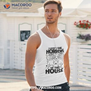 there s some horrors in this house ghost pumpkin halloween shirt halloween skull tank top