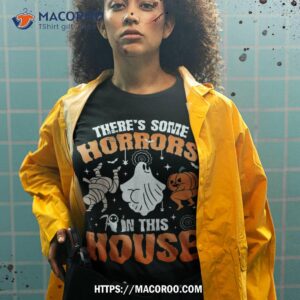 there s some horrors in this house ghost pumpkin halloween shirt halloween skull tshirt 2