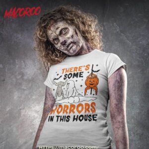 there s some horrors in this house ghost pumpkin halloween shirt halloween skull tshirt 6