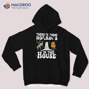 there s some horrors in this house ghost pumpkin halloween shirt michael myers movie 2023 hoodie