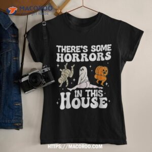 there s some horrors in this house ghost pumpkin halloween shirt michael myers movie 2023 tshirt