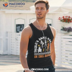 there s some horrors in this house ghost pumpkin halloween shirt skeleton masks tank top 3