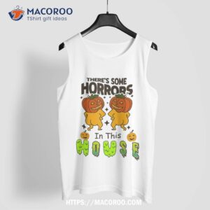 there s some horrors in this house ghost pumpkin halloween shirt skull pumpkin tank top 2