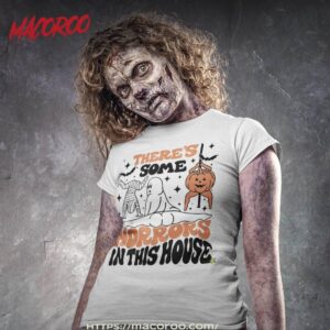 There’s Some Horrors In This House Ghost Pumpkin Halloween Shirt, Sugar Skull Pumpkin