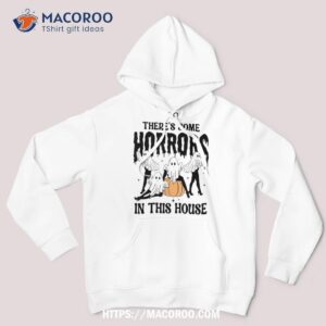 There’s Some Horrors In This House Spooky Season Halloween Shirt, Sugar Skull Pumpkin