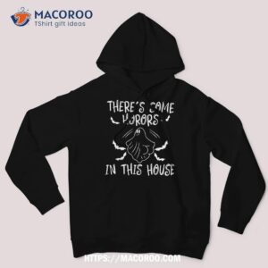 theres some horrors in this house ghost pumpkin halloween shirt skeleton masks hoodie