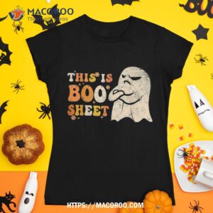 This Is Boo Sheet Ghost Retro Halloween Costume Shirt, Halloween Skull