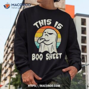 this is boo sheet ghost retro halloween costume shirt sweatshirt