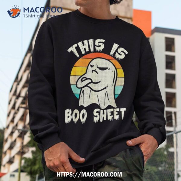 This Is Boo Sheet Ghost Retro Halloween Costume Shirt