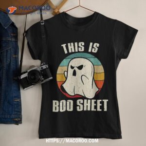 This Is Boo Sheet Ghost Retro Halloween Costume Shirt