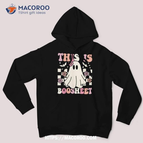 This Is Boo-sheet Halloween Ghost Costume Retro Groovy Shirt, Cute Halloween Gifts