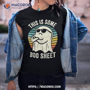 this is some boo sheet ghost retro halloween costume funny shirt tshirt