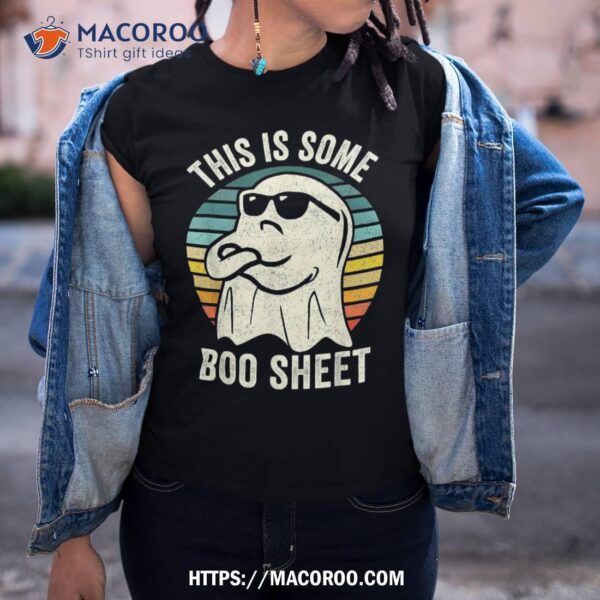 This Is Some Boo Sheet Ghost Retro Halloween Costume Funny Shirt