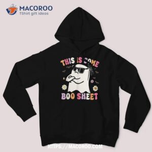 this is some boo sheet retro groovy ghost halloween costume shirt hoodie