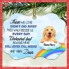 Those We Love Don’t Go Away Aluminium Ornate Metal Ornament, Pet Memorial Personalized Dog Breeds Ornament, Personalized Dog Ornaments