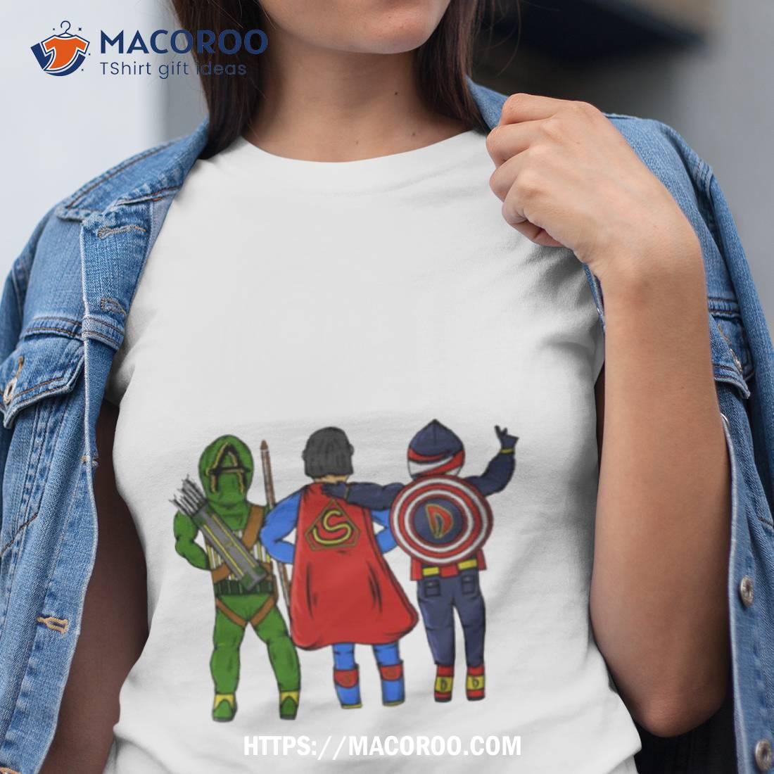 Three Superhero Best Friends Shirt Three Superhero Best Friends Shirt