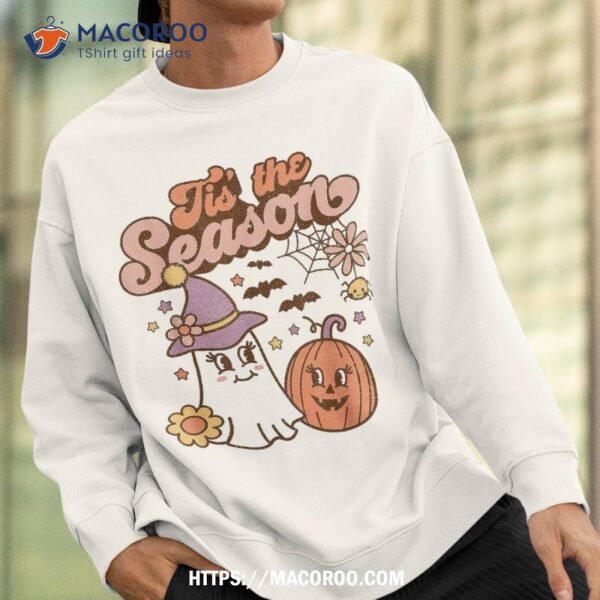 Tis The Season Pumpkin Spice Ghost Halloween For Girls Shirt