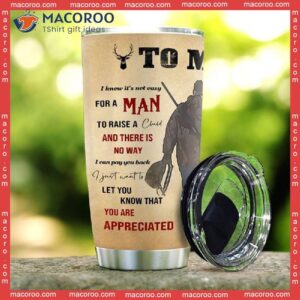 to my dad deer hunting stainless steel tumbler 2