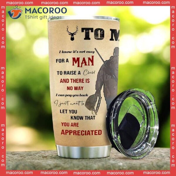 To My Dad Deer Hunting Stainless Steel Tumbler