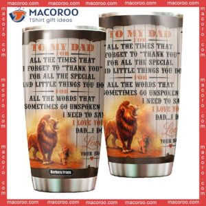 To My Dad From Son Father’s Day Stainless Steel Tumbler