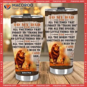 to my dad from son father s day stainless steel tumbler 3