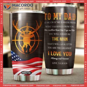 To My Dad From Son Hunting Lover Father’s Day Stainless Steel Tumbler