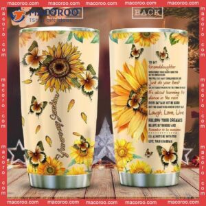 To My Sunflower Granddaughter Stainless Steel Tumbler