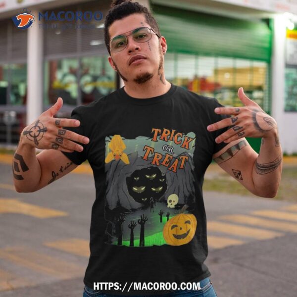 Trick Or Funny Pumpkin Treat For Mighty Skull Halloween Shirt, Sugar Skull Pumpkin