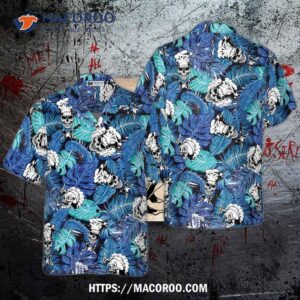 Tropical Blue-leaved Chef’s Hawaiian Shirt